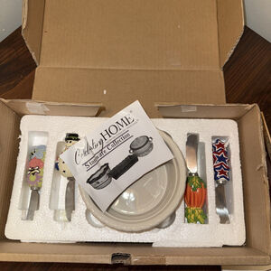 Celebrating Home Stoneware Collection Veranda Dip Bowl & Seasonal Spreader Set